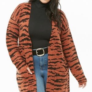 ISO!!! Tiger Print Cardigan from Forever 21